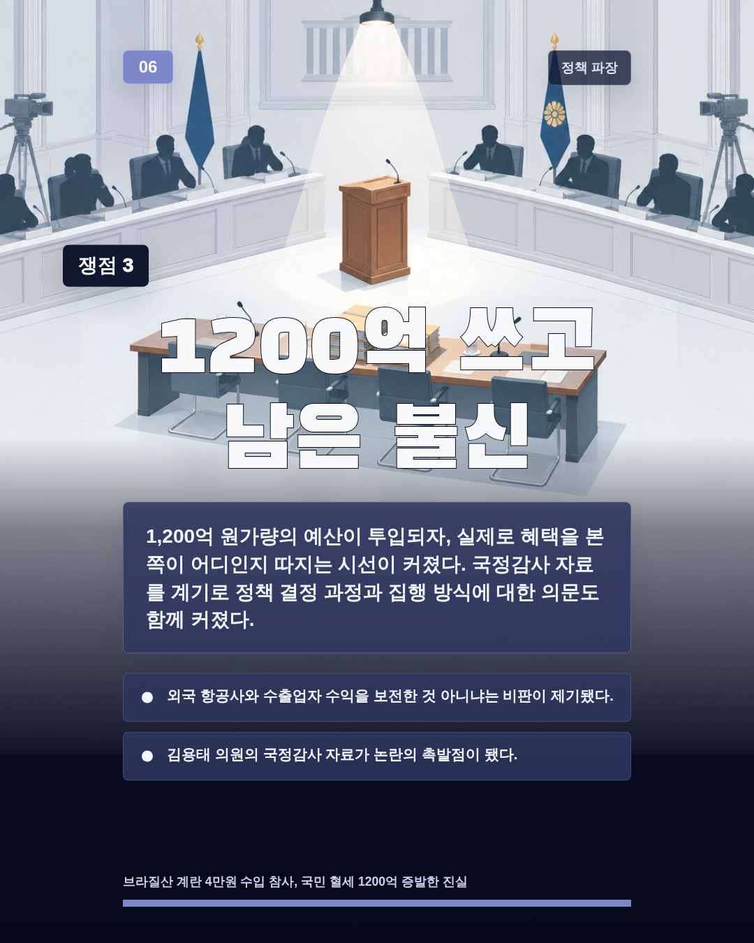 1200억 쓰고 남은 불신