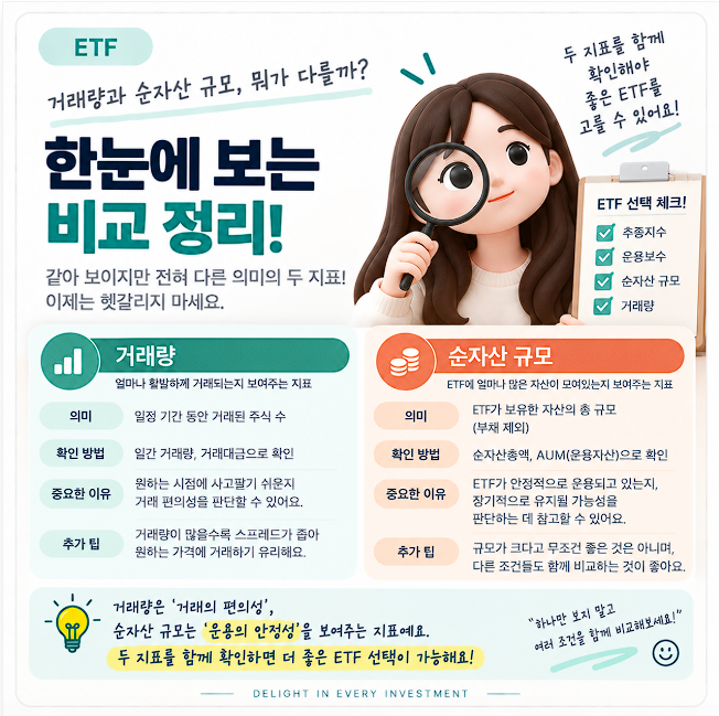 ETF 거래량과 순자산 규모란? ETF 고를 때 확인해야 하는 이유
