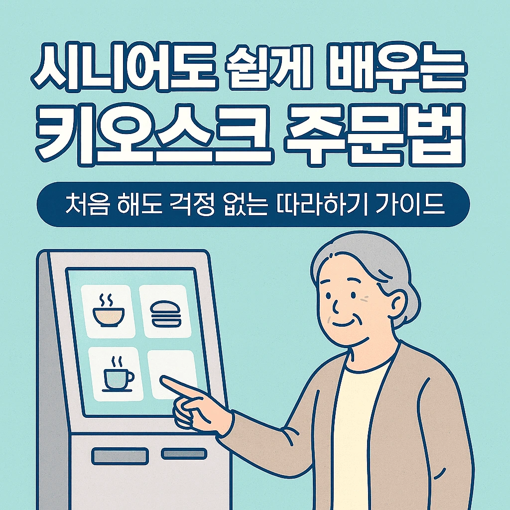 시니어도 쉽게 배우는 키오스크 주문 방법