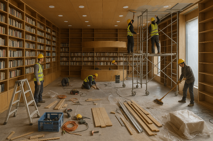 시네라운지형 문화공간의 리뉴얼 장면