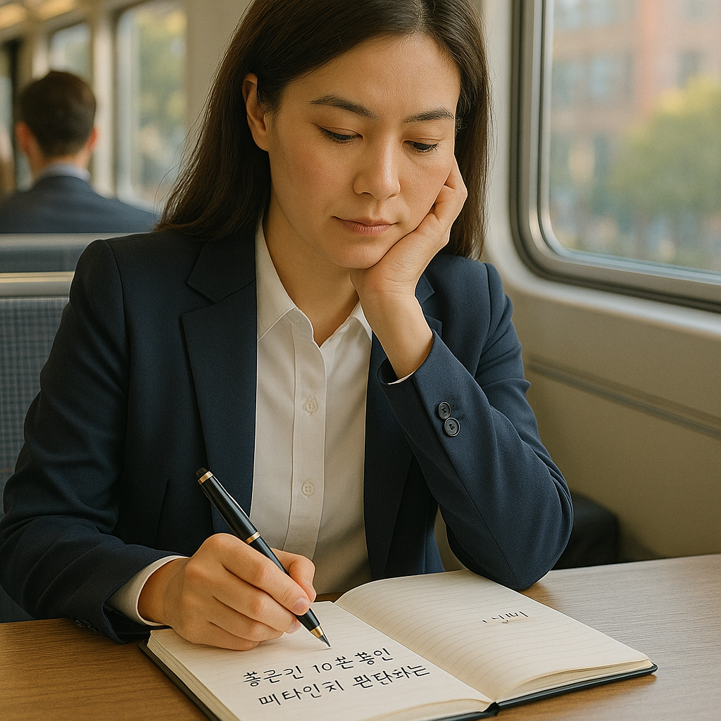 출근길 메타인지 훈련법 관련 이미지