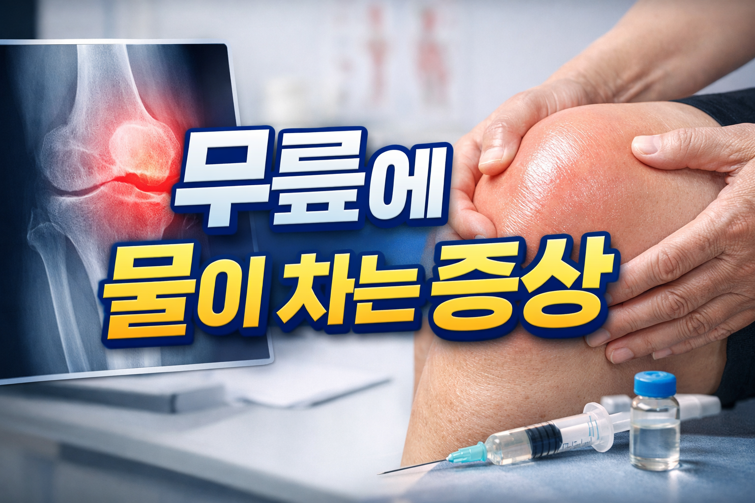 무릎에 물이 차는 증상