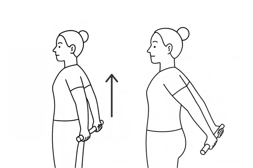 거북목 수건 운동