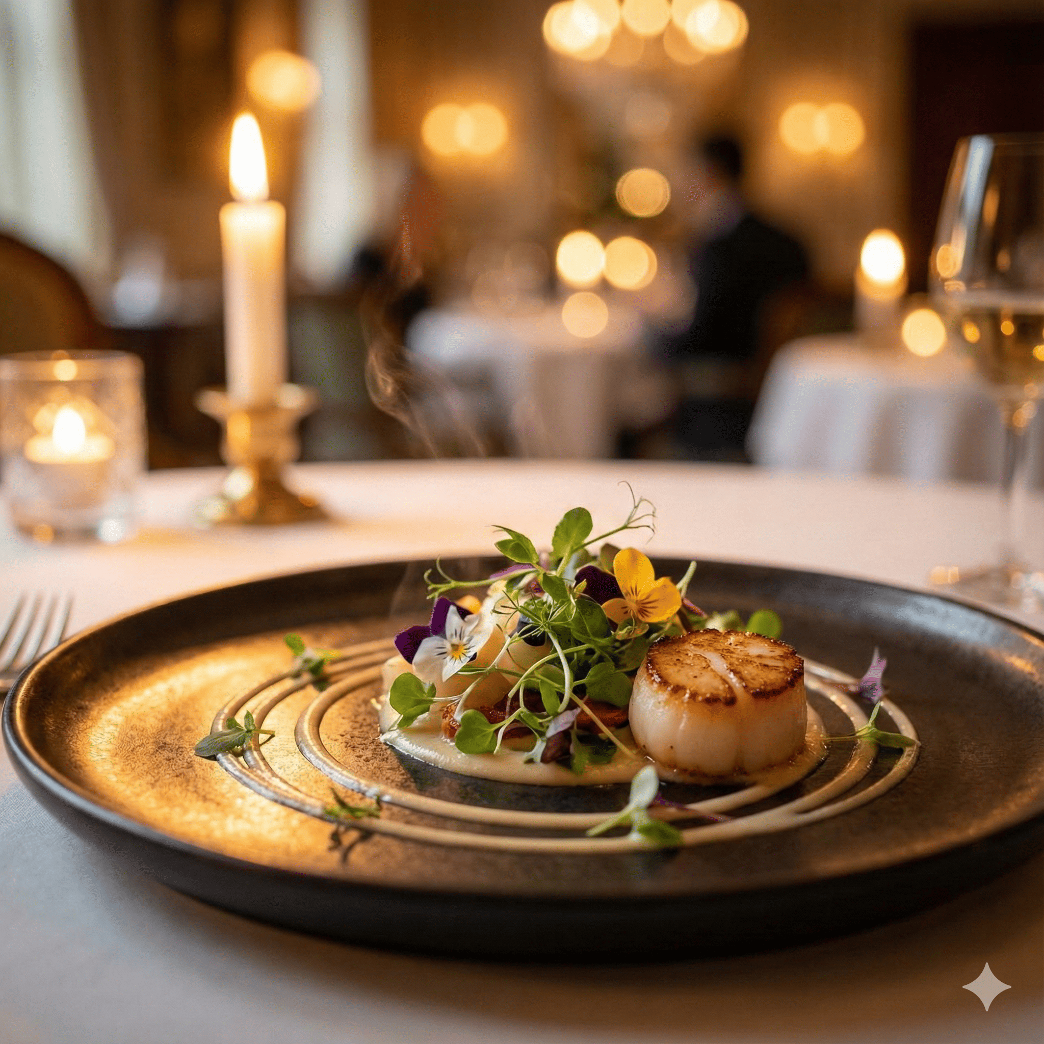 흑백요리사2 백수저 라인업을 상징하는 파인다이닝 플레이팅 이미지