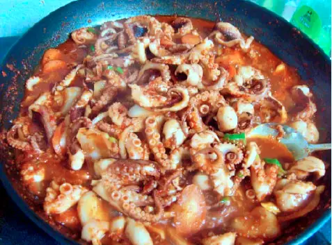 충남 보령 무창포해수욕장 쭈꾸미 철판 볶음, 조개구이, 쭈꾸미 샤브샤브 맛집