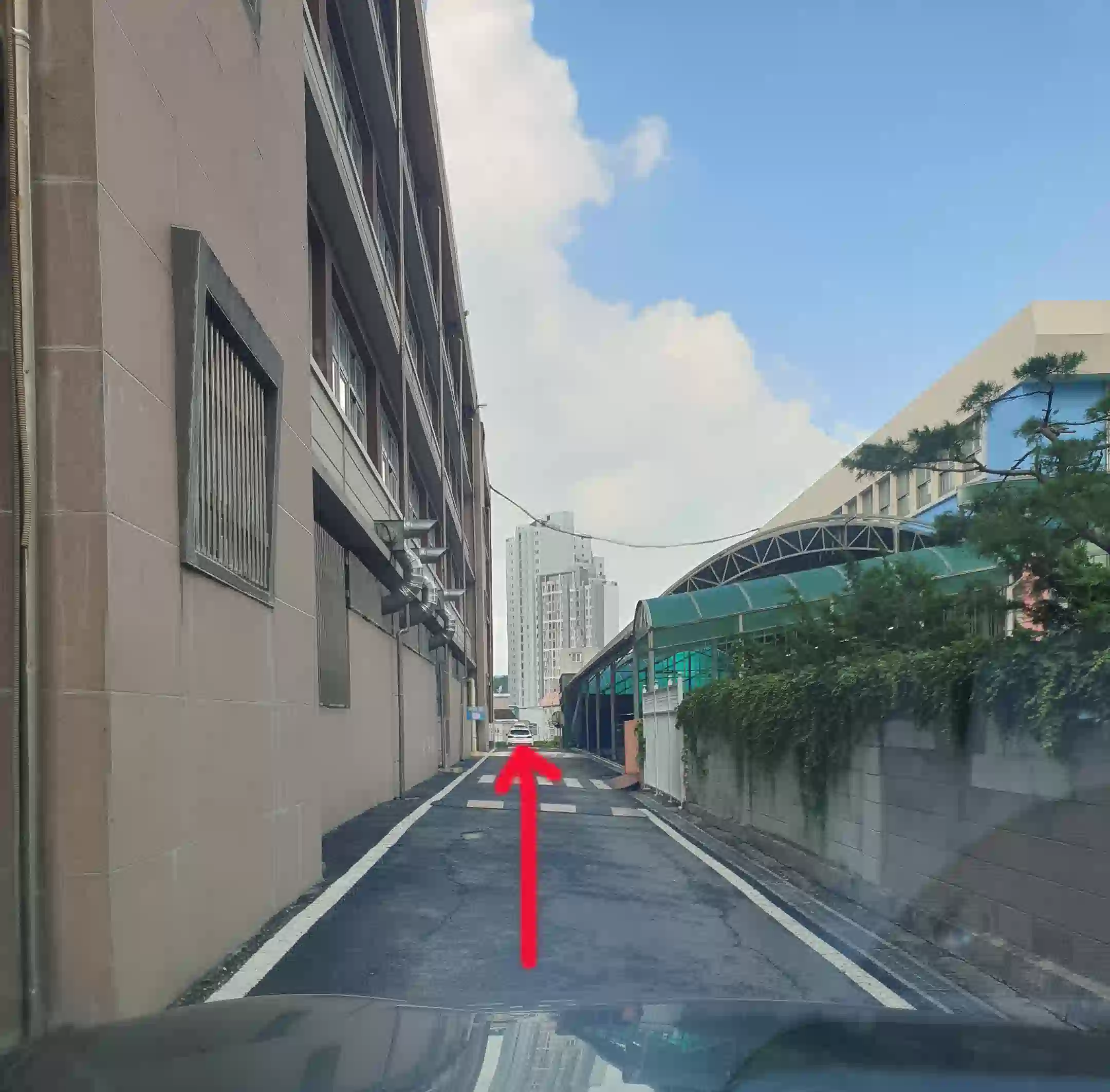 부공모터스 가는 길 - 끝까지 직진