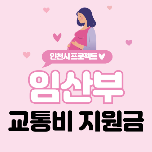 인천시 임산부 교통비 지원대상,금액 확인 후 바로 신청해보세요