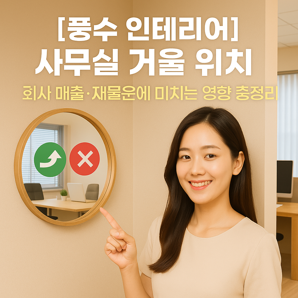 [풍수 인테리어] 사무실 거울 위치 ｜ 회사 매출&middot;재물운에 미치는 영향 총정리