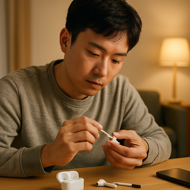 에어팟 한쪽 안 들림, 이어폰 연결 문제, 블루투스 초기화, 에어팟 청소 방법