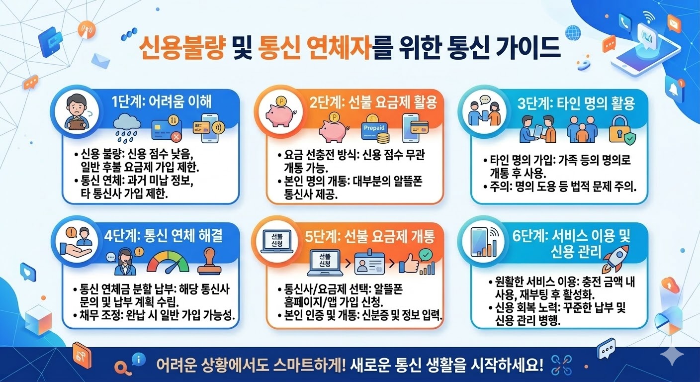 신용불량자와 통신 연체자는 어떻게 해야 하나