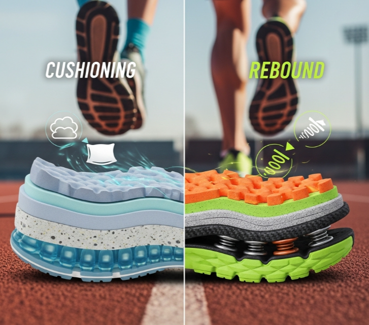 러닝화 쿠션 vs 반발력