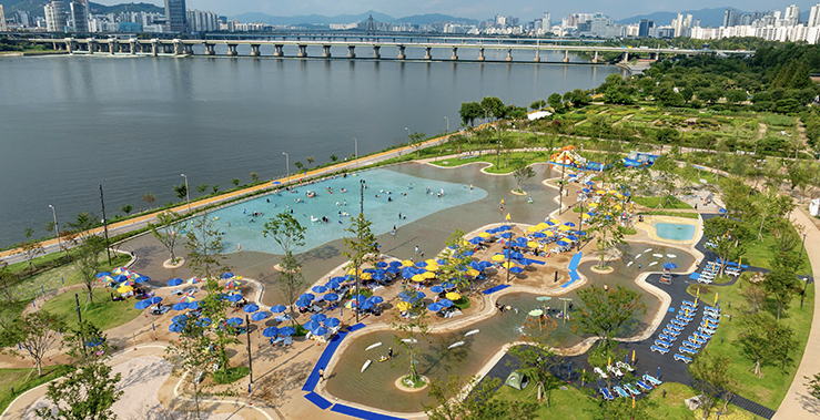 잠실 한강공원 수영장 이미지