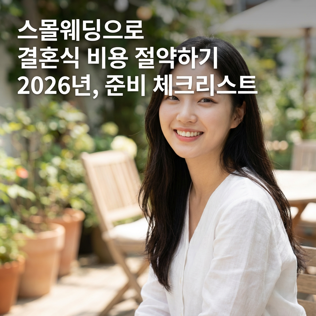 스몰웨딩으로 결혼식 비용 절약하기 | 2026년 준비 체크리스트