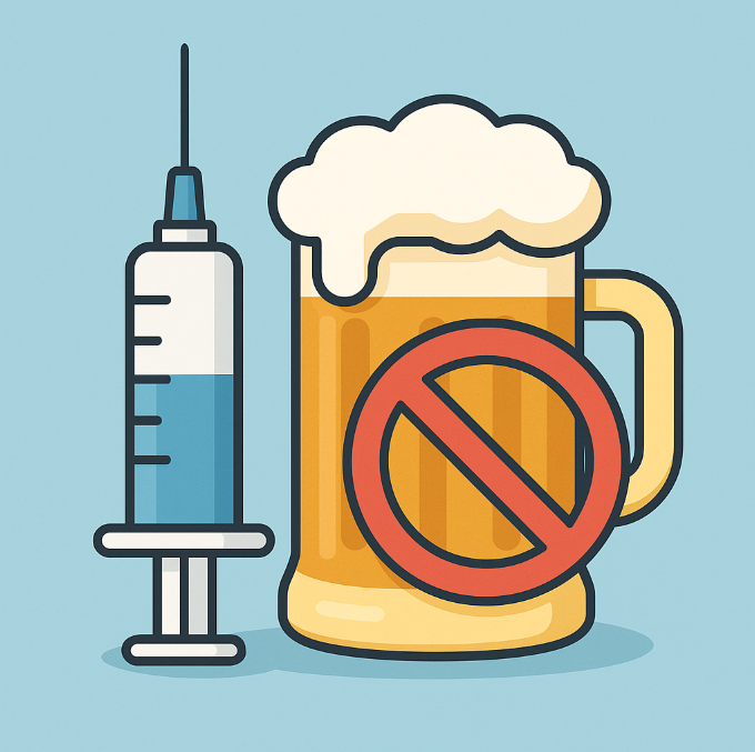 독감 맞고 술 마시면 안되는 이유(백신 효과 감소, 간에 무리)