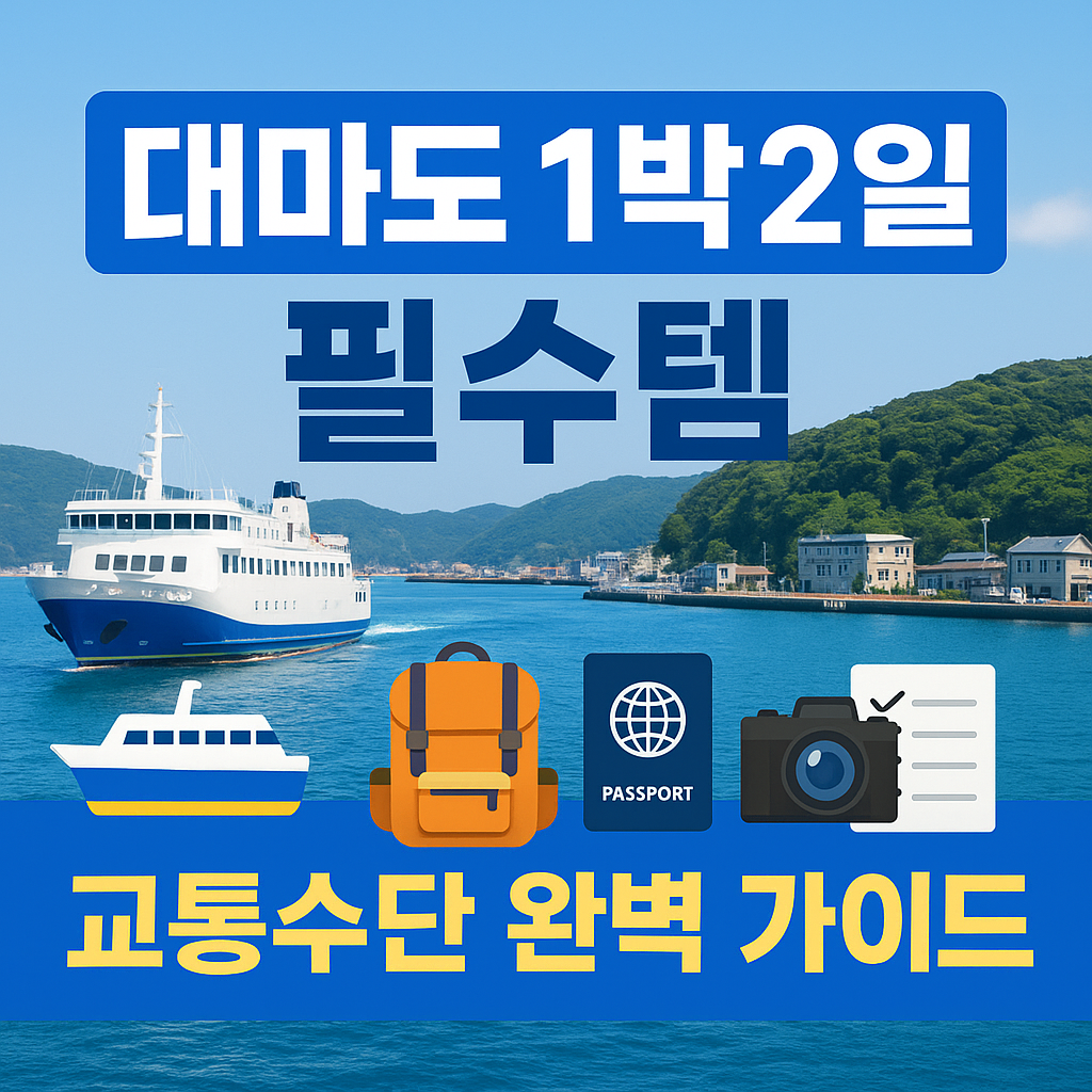 대마도 배편 예약하기