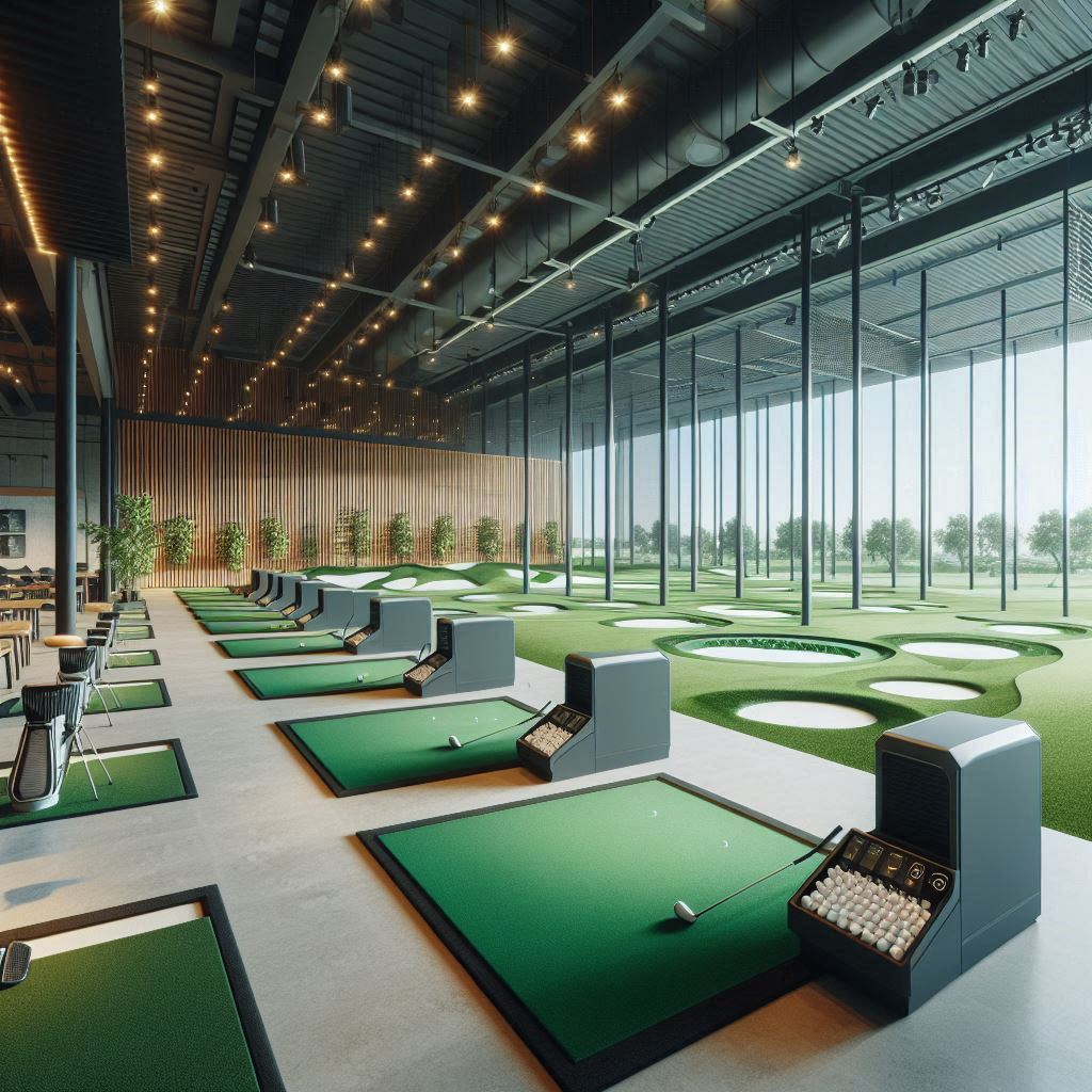 실내골프연습장 배경