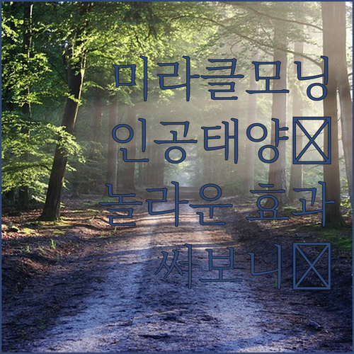 미라클모닝 알람시계 써보니..인공태양..