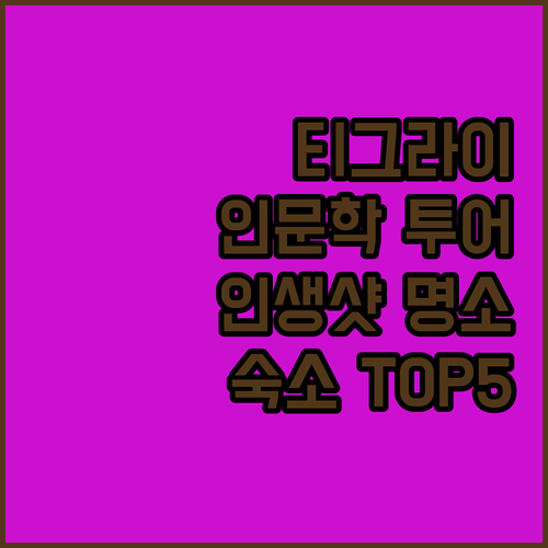 에티오피아 티그라트 역 여행 인문학 ..