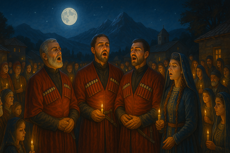 고요한 밤에 울려 퍼지는 노래 조지아의 랄레타 축제 (다성음악,영성,공동체결속)