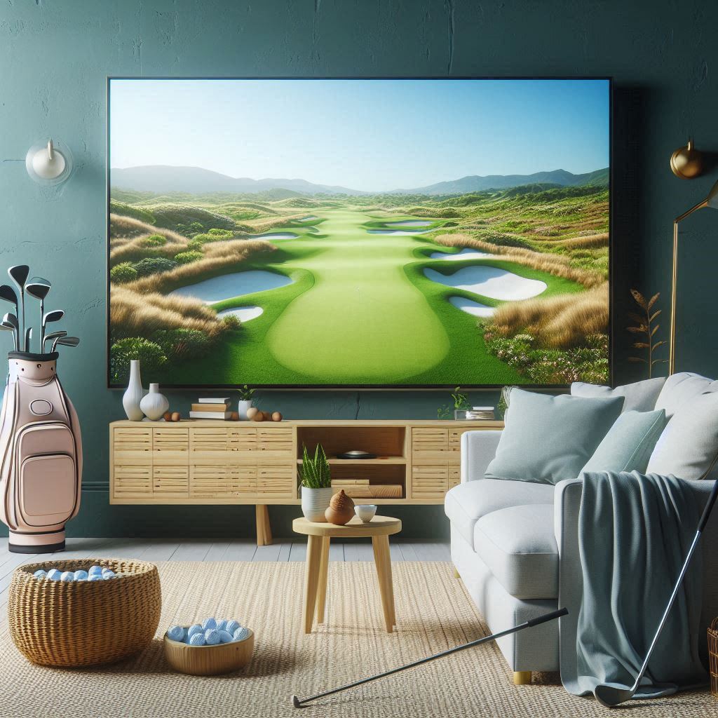 스크린골프장 배경