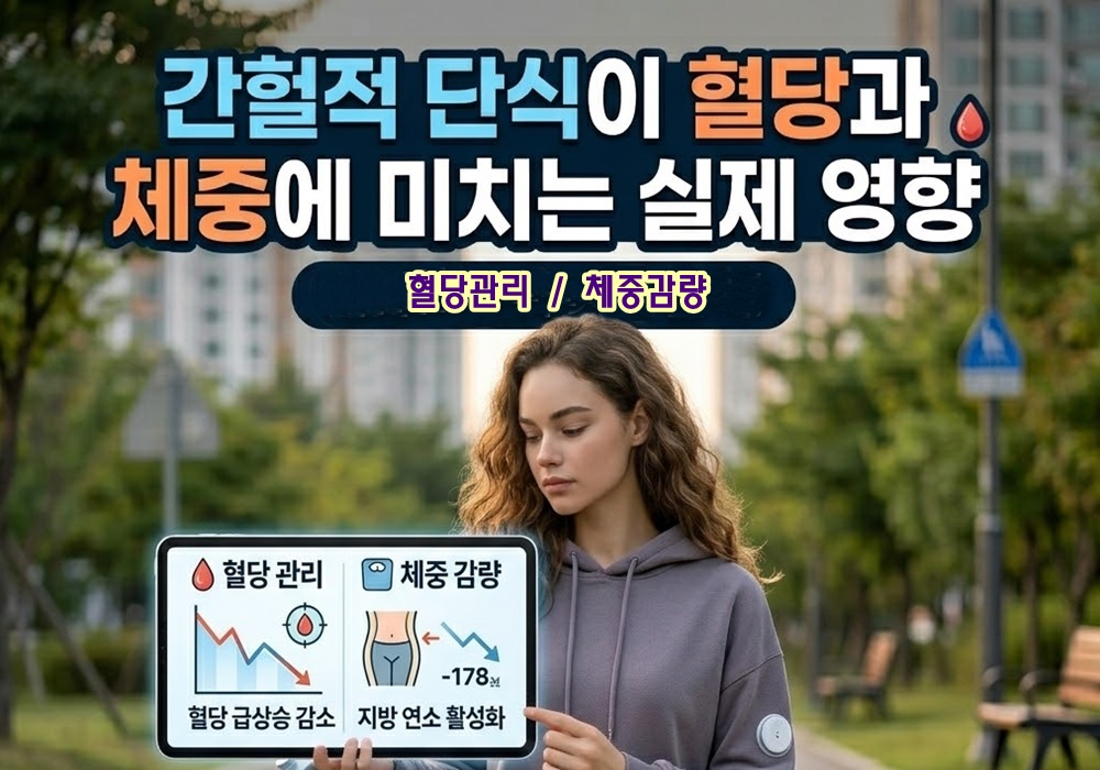 간헐적 단식이 혈당과 체중에 미치는 실제 영향