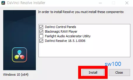 DaVinci Resolve 18.5 설치 1
