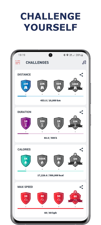자전거 측정기 앱, 사이클링 거리, 시간, 속도 측정하기, 자전거를 탄 노선보기