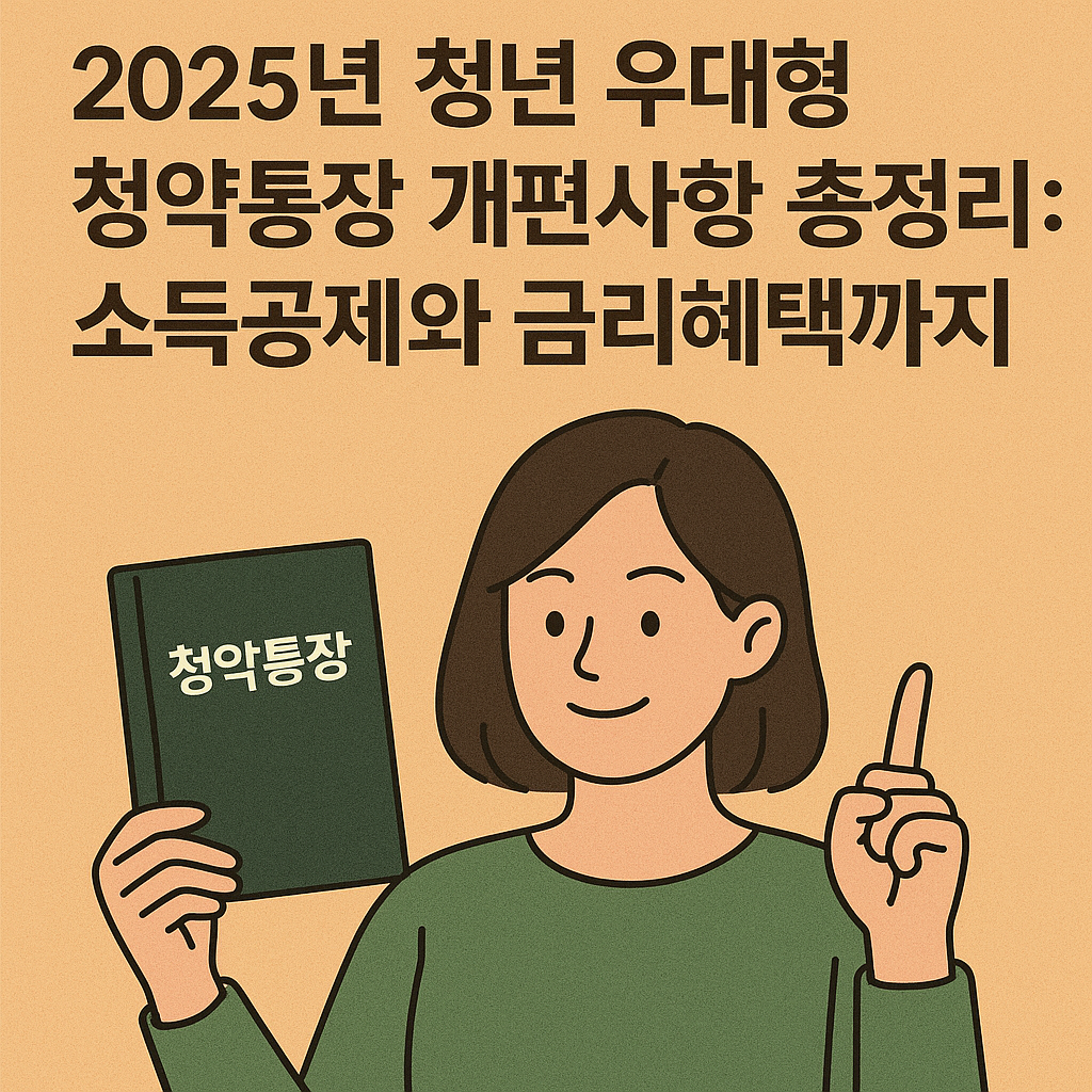 청년 우대형 청약통장 개편사항 2025년