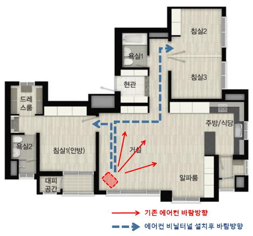 에어컨 비닐터널 평면