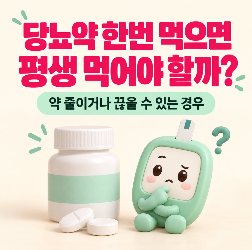 당뇨약 한번 먹으면 평생 먹어야 할까?｜약 줄이거나 끊을 수 있는 경우 총정리