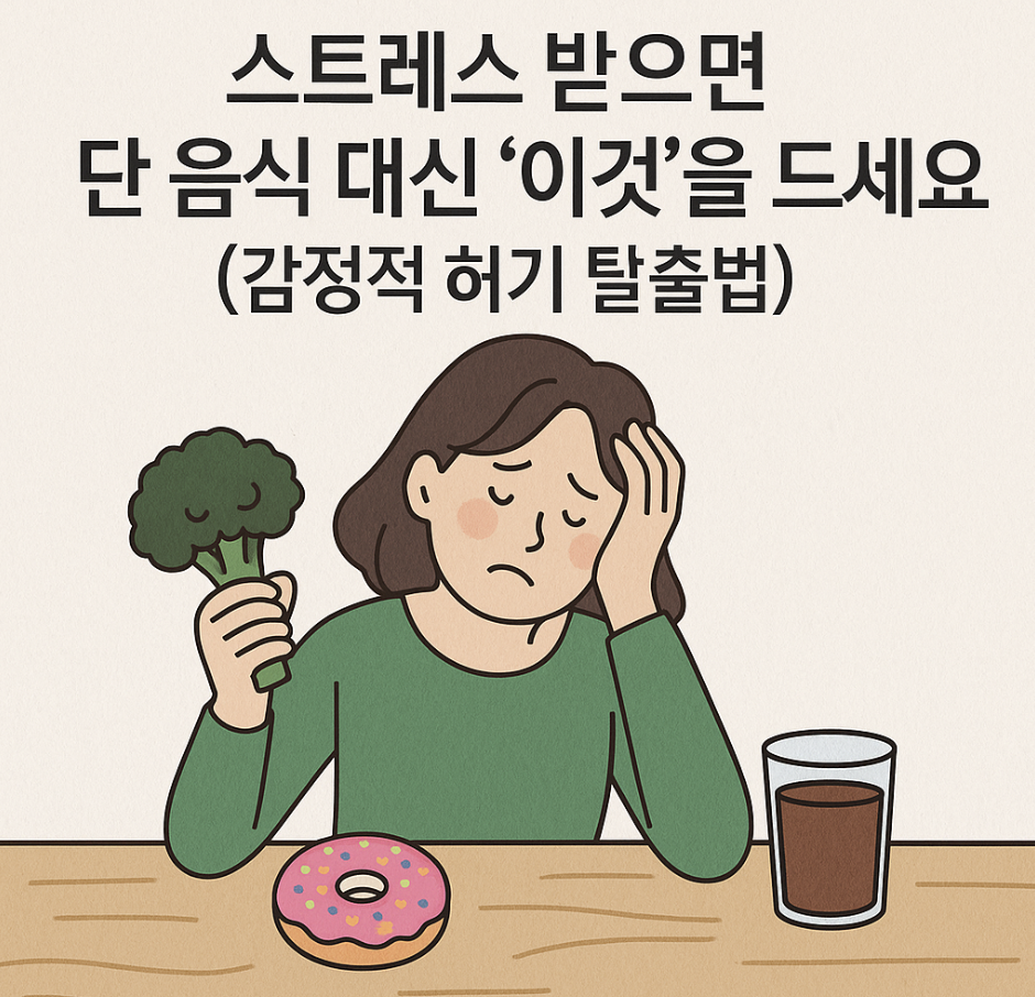 스트레스 받으면 단 음식 대신 '이것'을 드세요 (감정적 허기 탈출법)