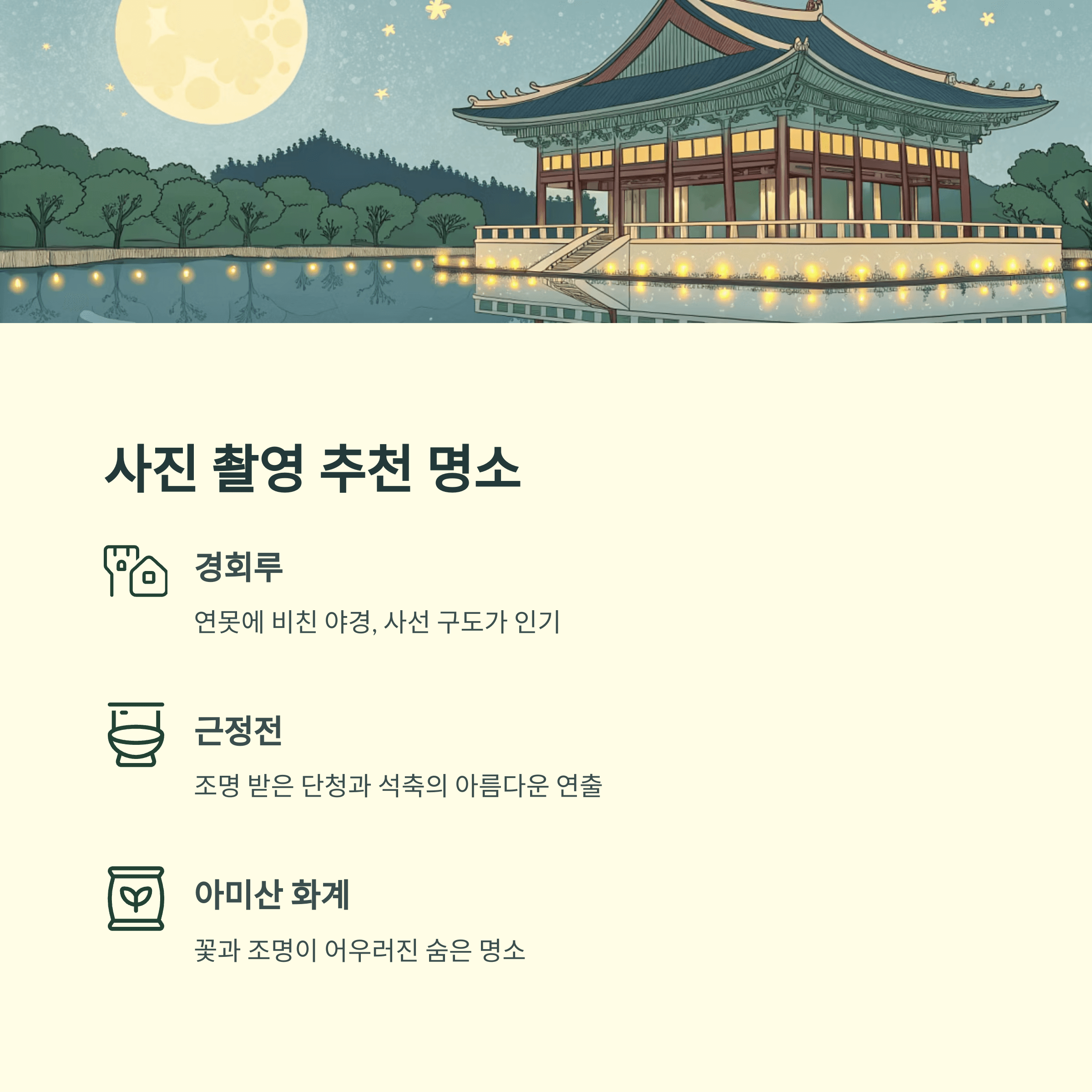 경복궁 야간관람, 야경과 별빛의 조선밤 체험