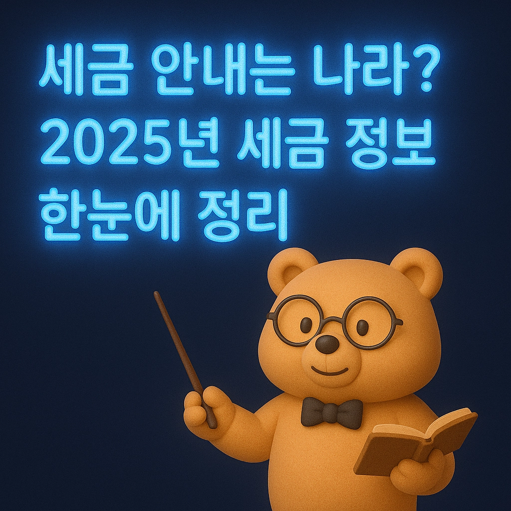 세금 안내는 나라 2025년 세금 정보 한눈에 정리