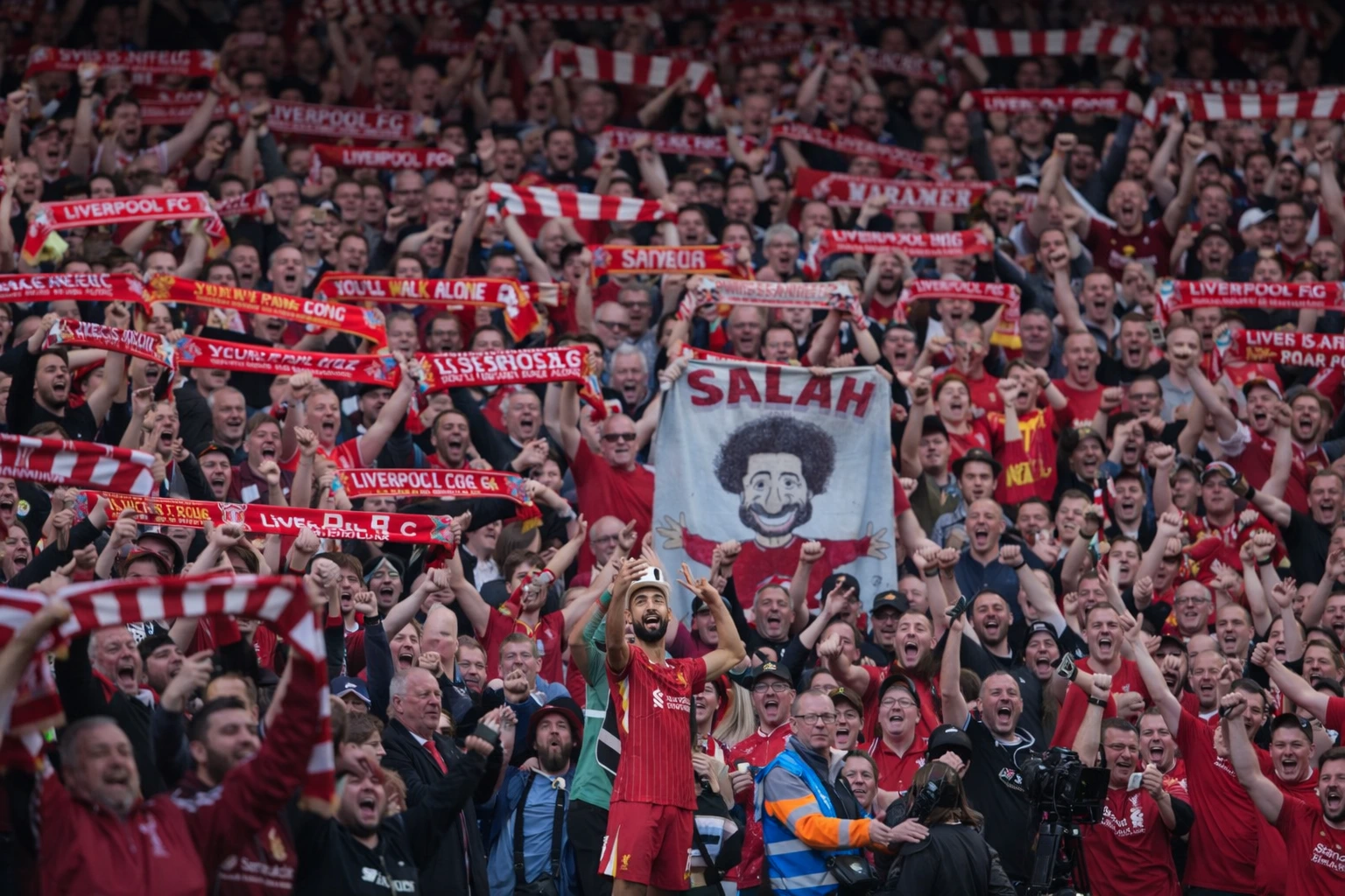 안필드 기적을 바라는 리버풀 서포터즈