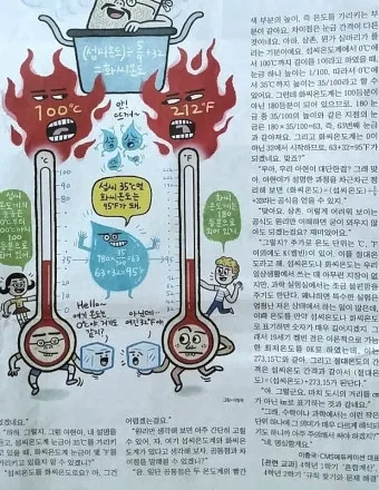 섭씨와 화씨의 차이 온도 계산 변환 영어로 기호 절대온도 비교 자료_18