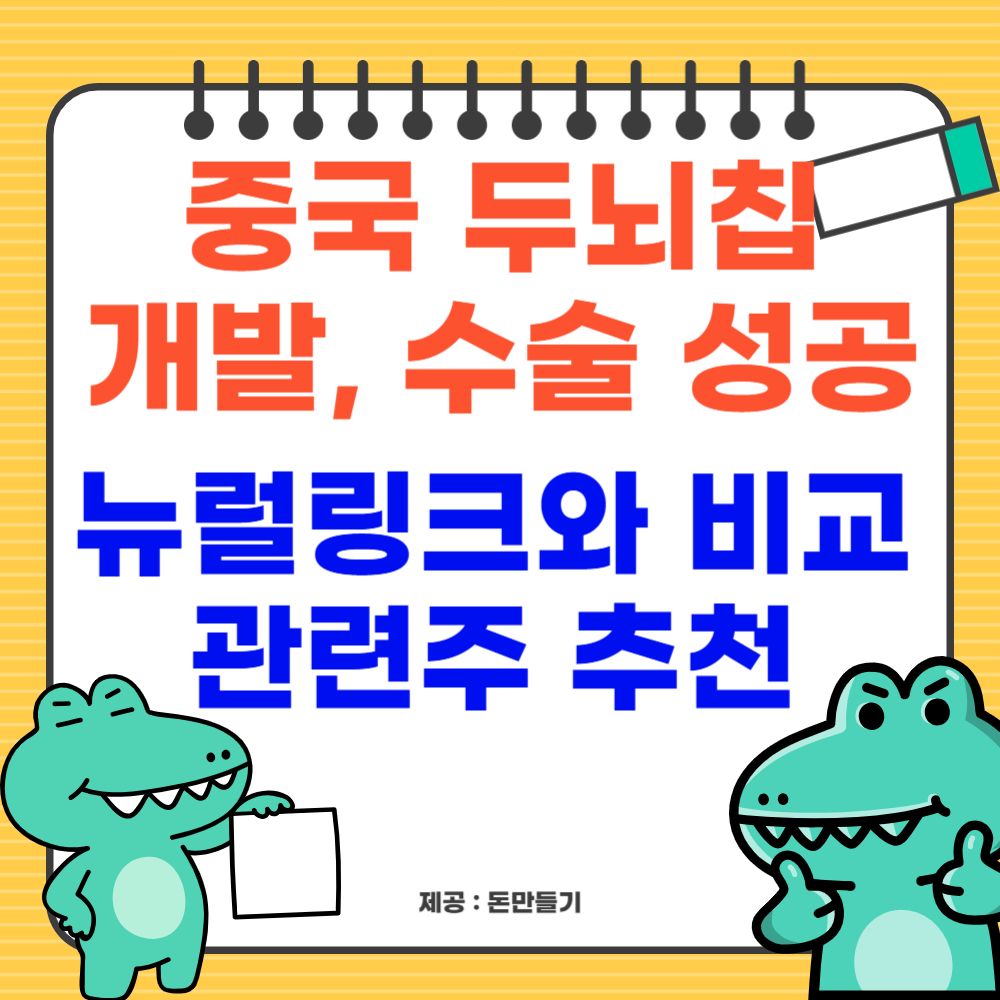 중국 두뇌칩 성공, 뉴럴링크 비교, 관련주