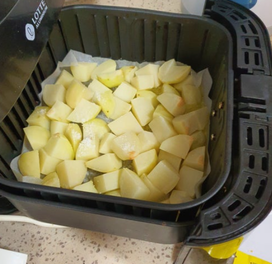 에어프라이어첫 요리는 감자