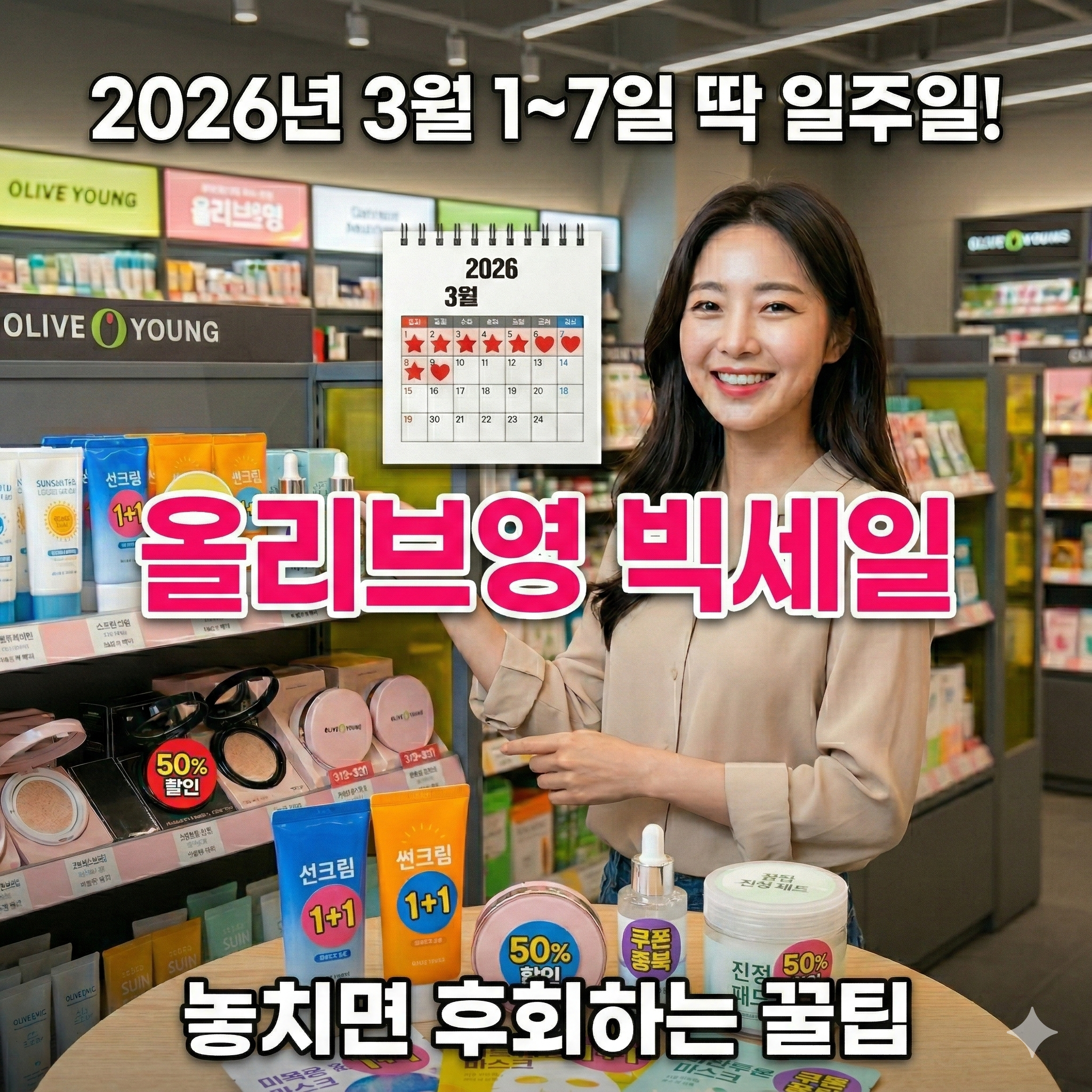 올리브영 3월 빅세일, 놓치면 후회하는 꿀팁