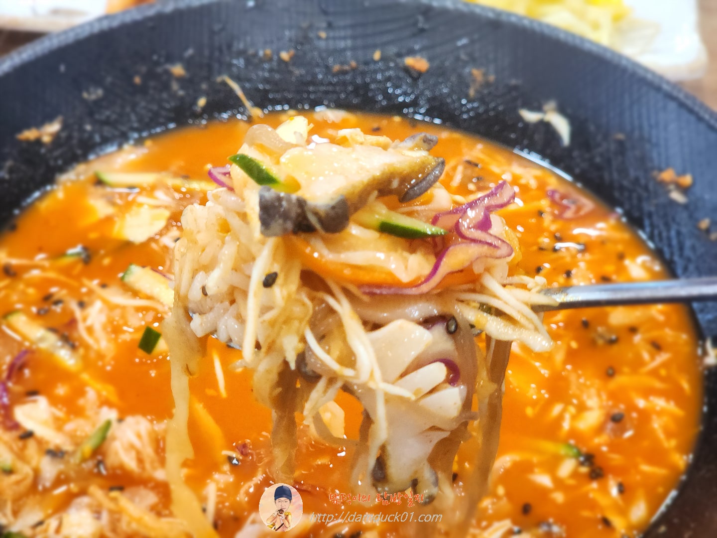 물회 + 냉면사리