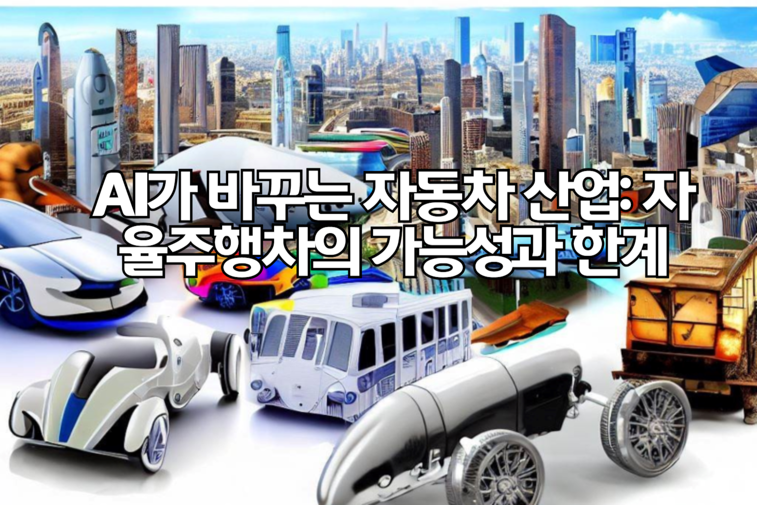 AI가 바꾸는 자동차 산업: 자율주행차의 가능성과 한계