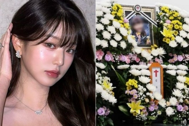 아이즈 장원영과 하늘이 빈소