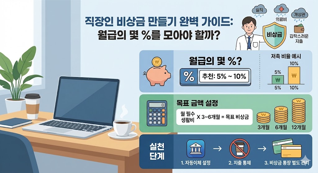 직장인 비상금 만들기 ❘ 월급의 몇 %를 모아야 할까? 완벽 가이드