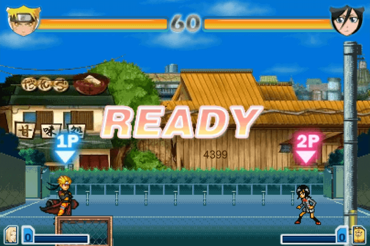 나루토vs블리치-2.6-게임하기-시작-화면