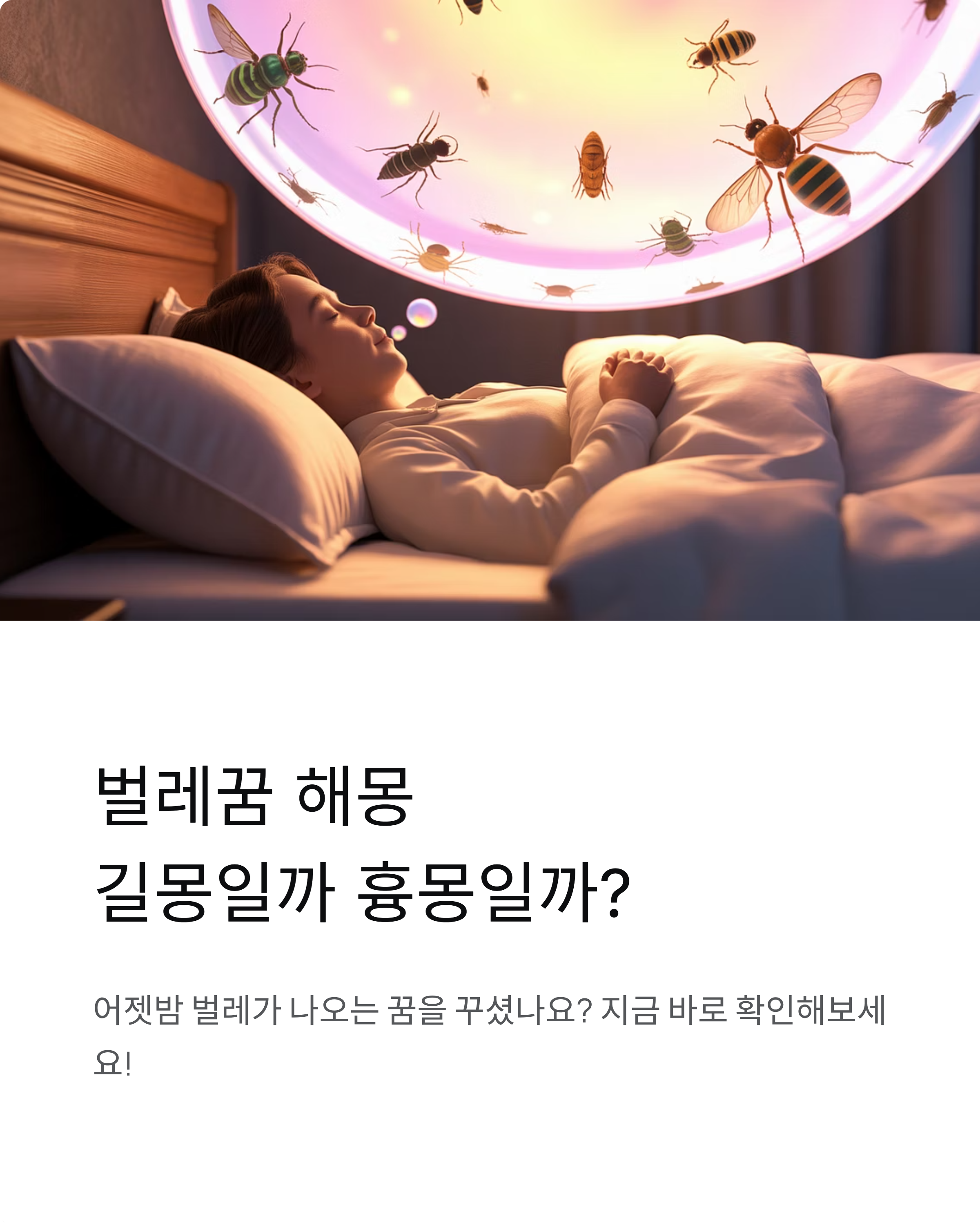 벌레꿈 해몽, 길몽일까 흉몽일까? 완벽 분석!