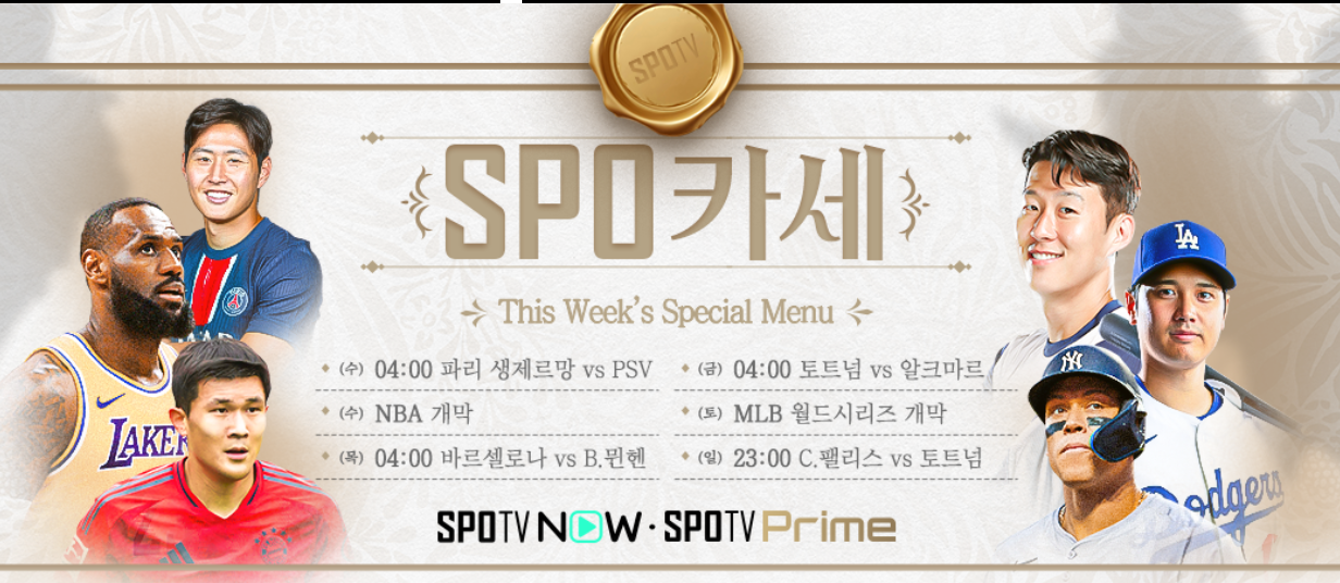 손흥민 축구 경기일정 생중계