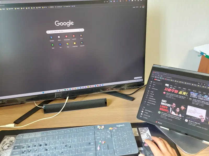 모니터와-노트북-동시사용