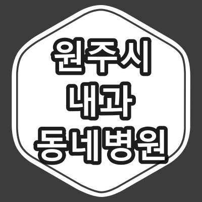 원주시 내과 전문의 진료 동네 병원