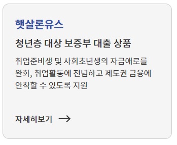 저신용자 정부지원 대출