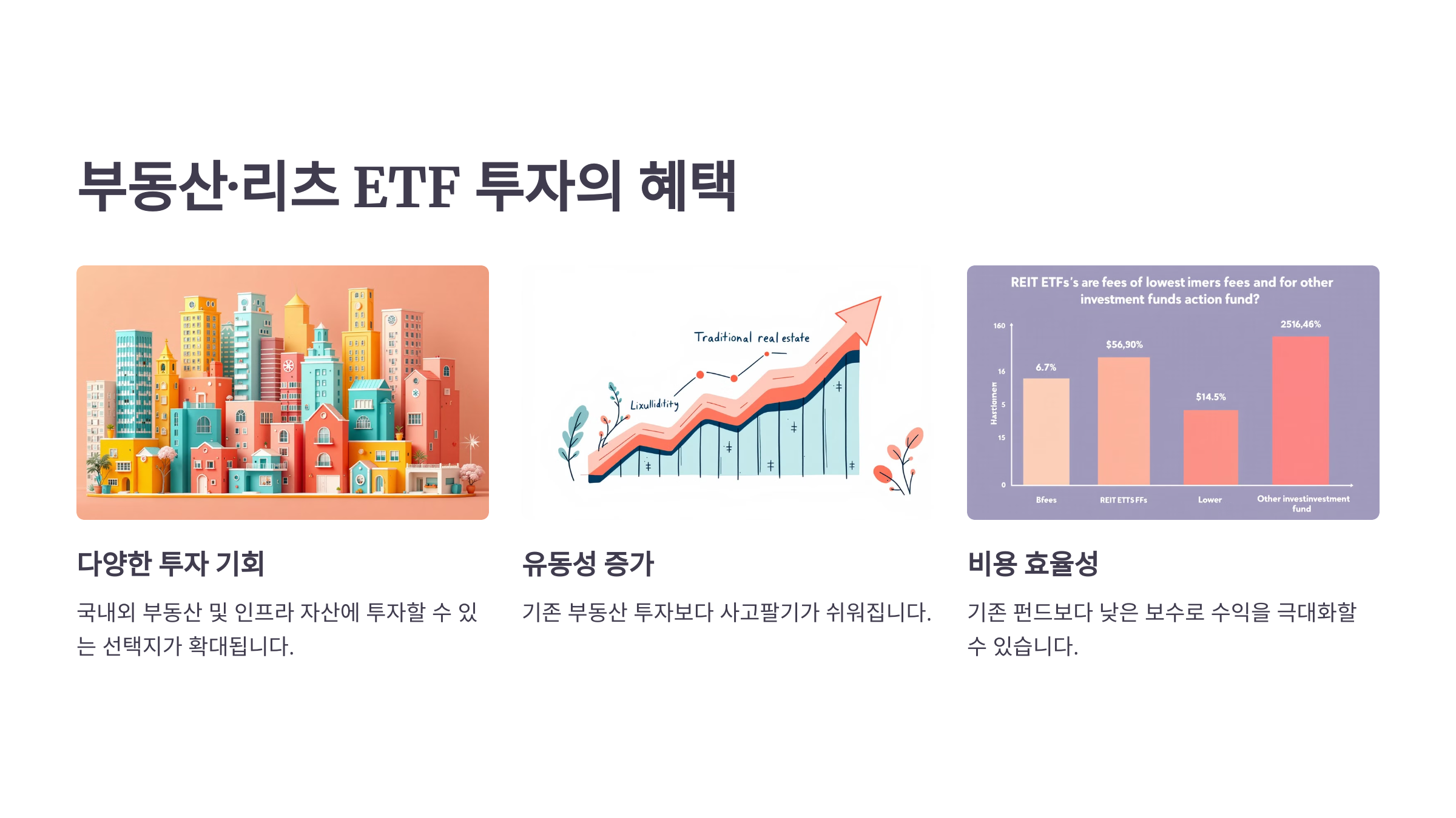 부동산·리츠 ETF 투자의 혜택