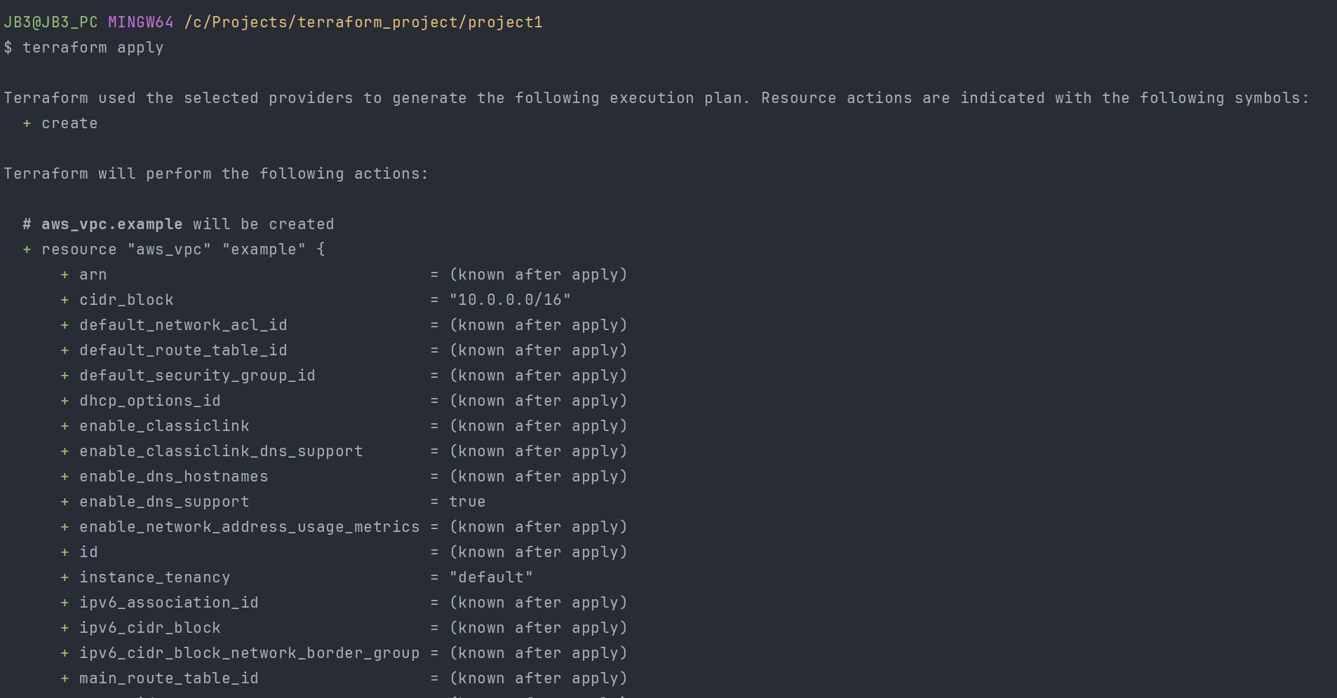 yes를 입력해 진행한다.